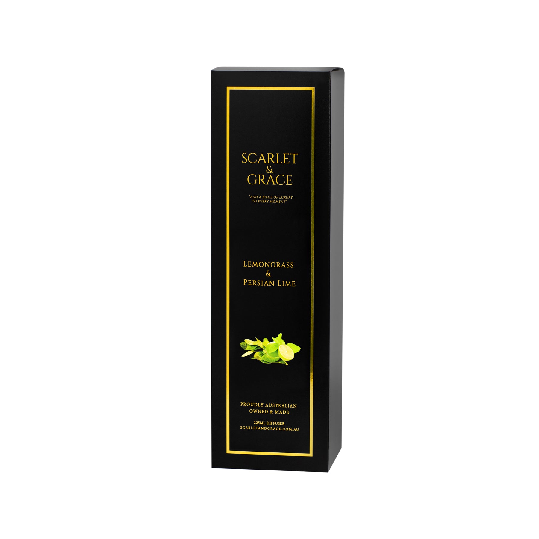 Lemongrass & Persian Lime - 225ml Reed Diffuser - Scarlet & Grace