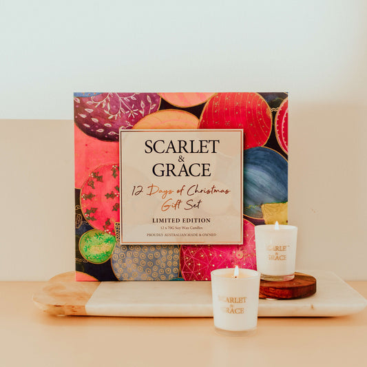 LIMITED EDITION 12 Days of Christmas - Candle Gift Set - Scarlet & Grace