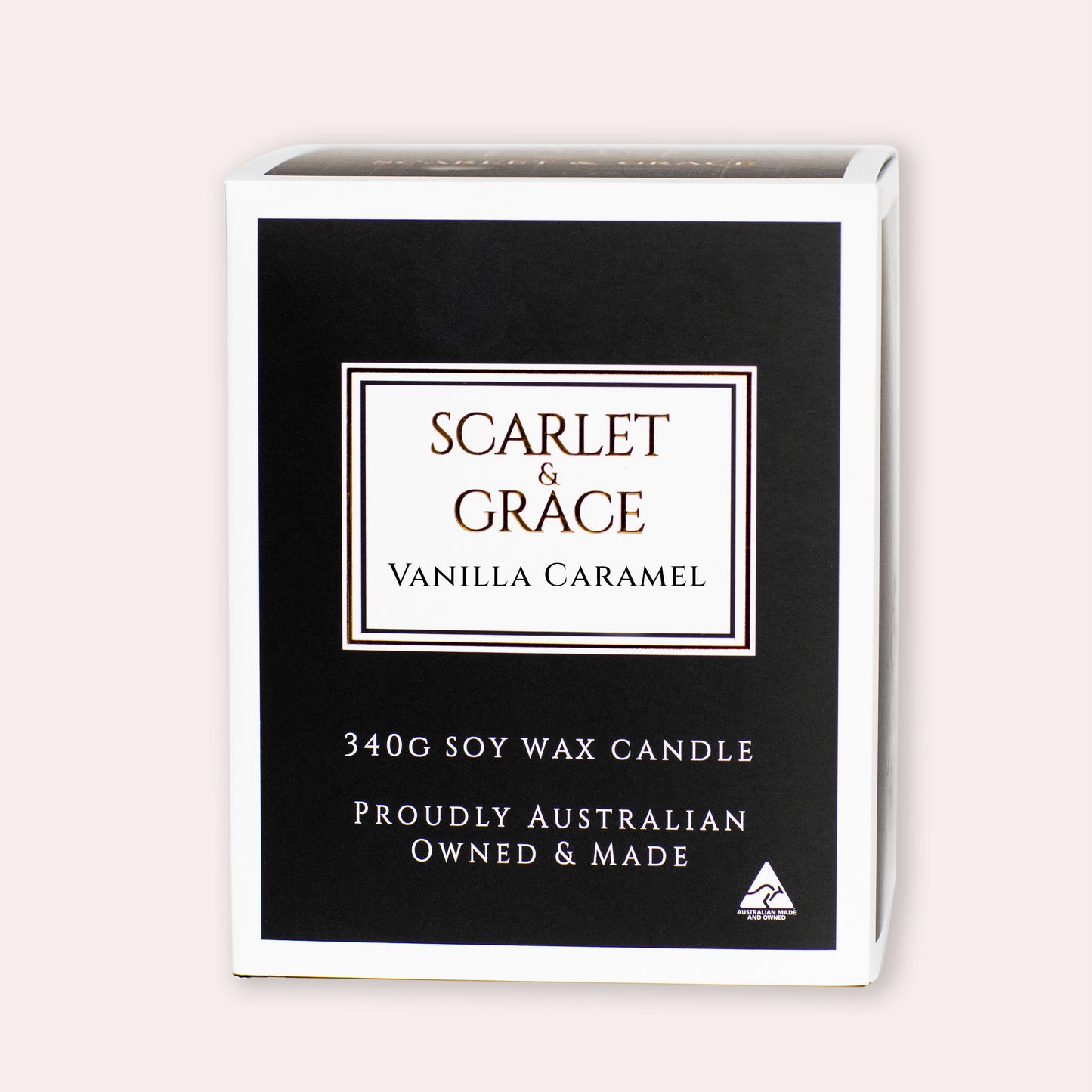 Vanilla Caramel - 340gm Soy Wax Candle - Scarlet & Grace