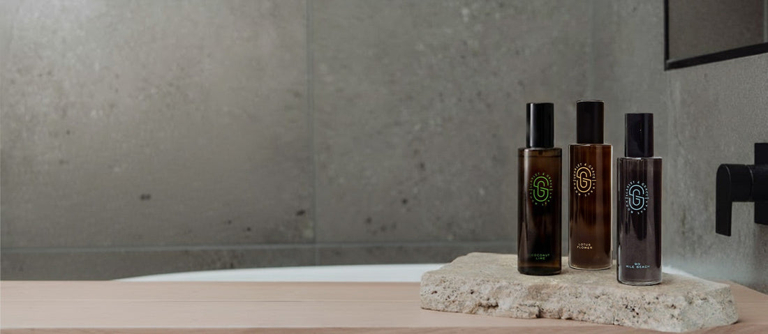 Scarlet & Grace Premium Room Sprays Australia – Refresh Relax Recharge collection display