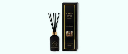 Egyptian Oudh reed diffuser by Scarlet & Grace — premium home fragrance diffuser Australia