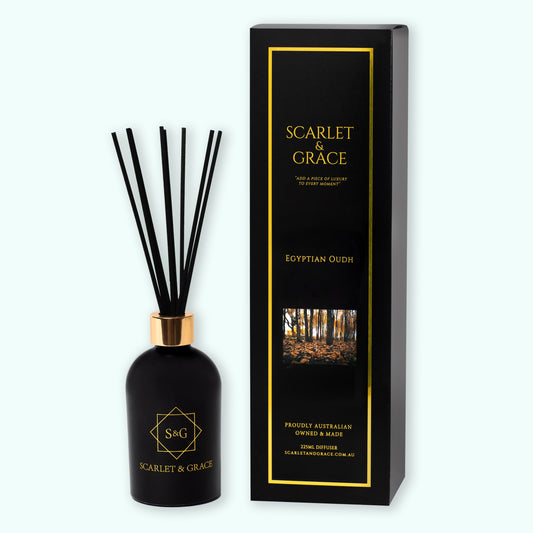 Egyptian Oudh - 225ml Reed Diffuser - Scarlet & Grace