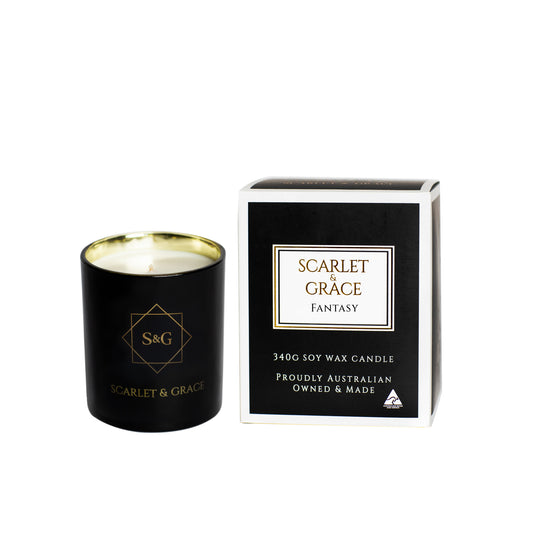 Fantasy - 340gm Soy Wax Candle - Scarlet & Grace