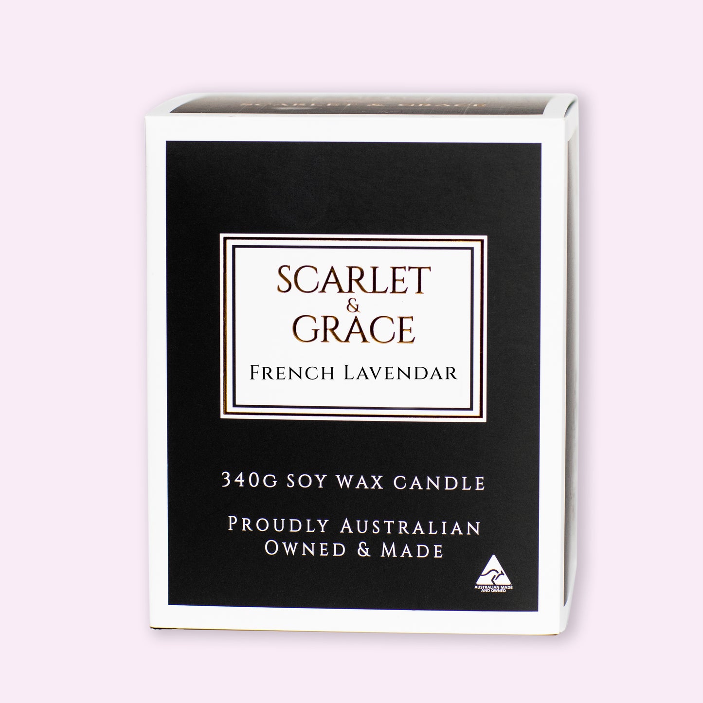 French Lavender - 340gm Soy Wax Candle - Scarlet & Grace