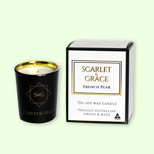 French Pear - 70gm Soy Wax Candle - Scarlet & Grace