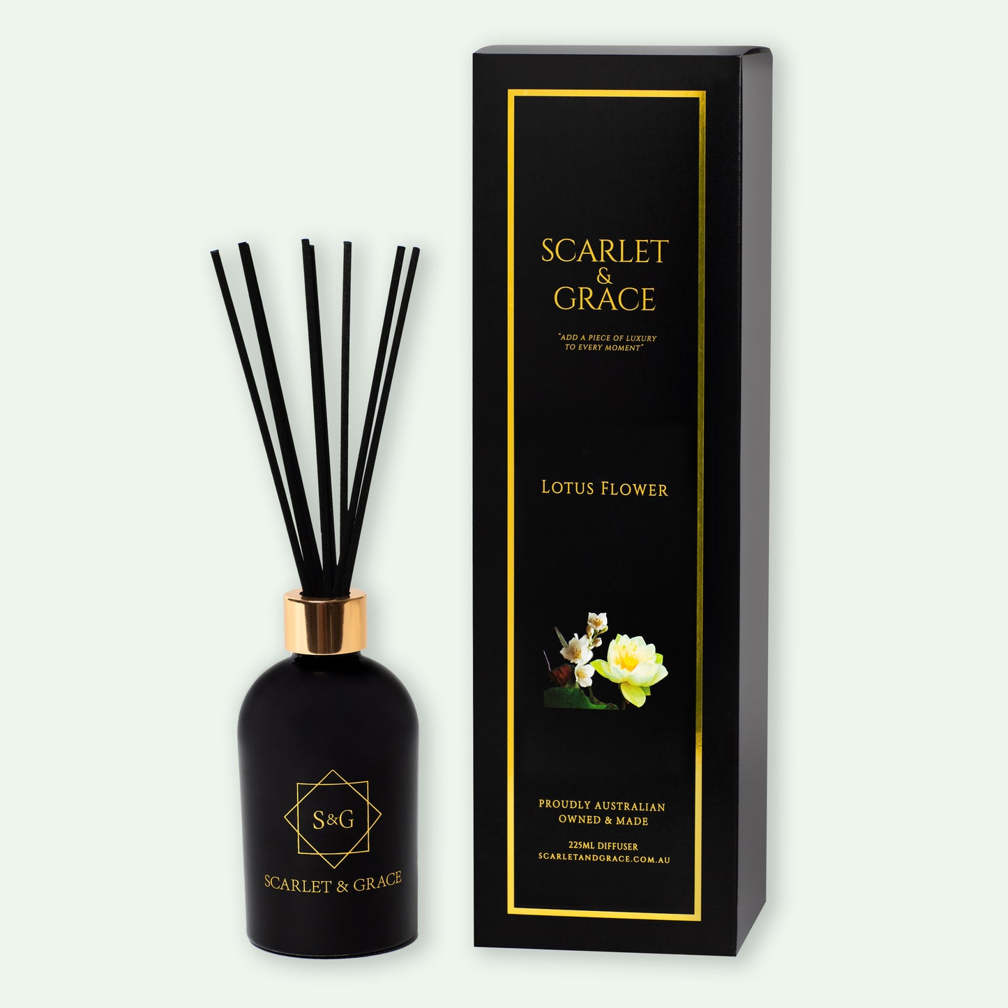 Lotus Flower - 225ml Reed Diffuser - Scarlet & Grace