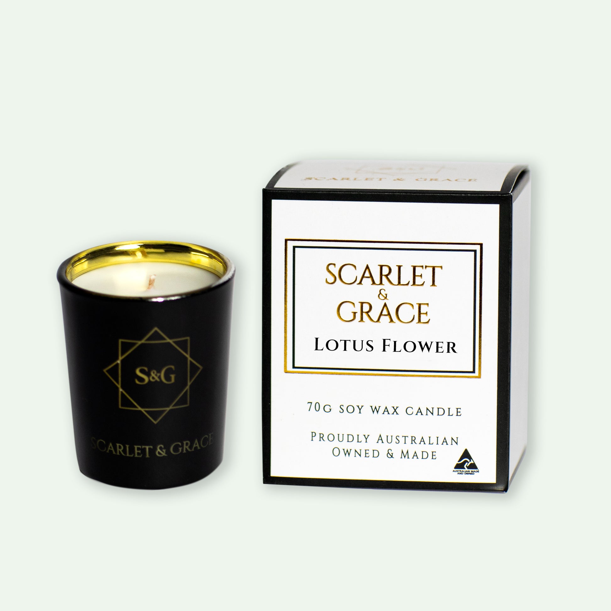 Lotus Flower - 70gm Soy Wax Candle - Scarlet & Grace
