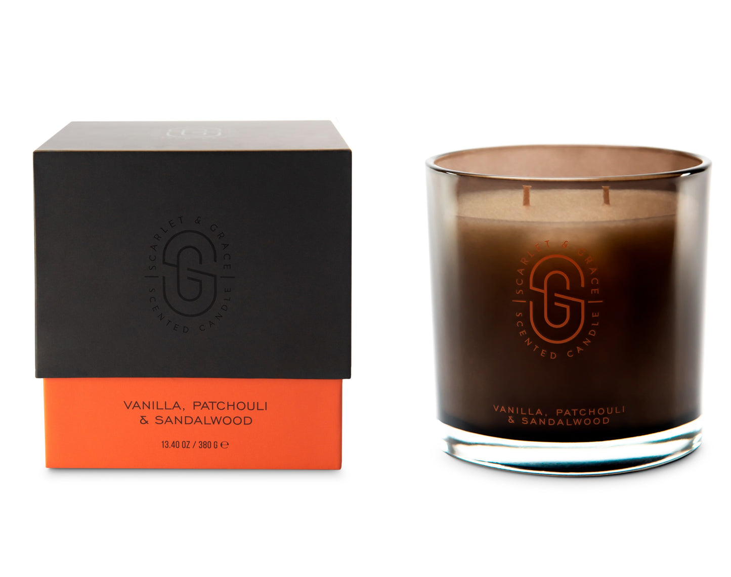 380G Candle - Vanilla, Patchouli & Sandalwood (Due back in stock 16th of Jan 24)
