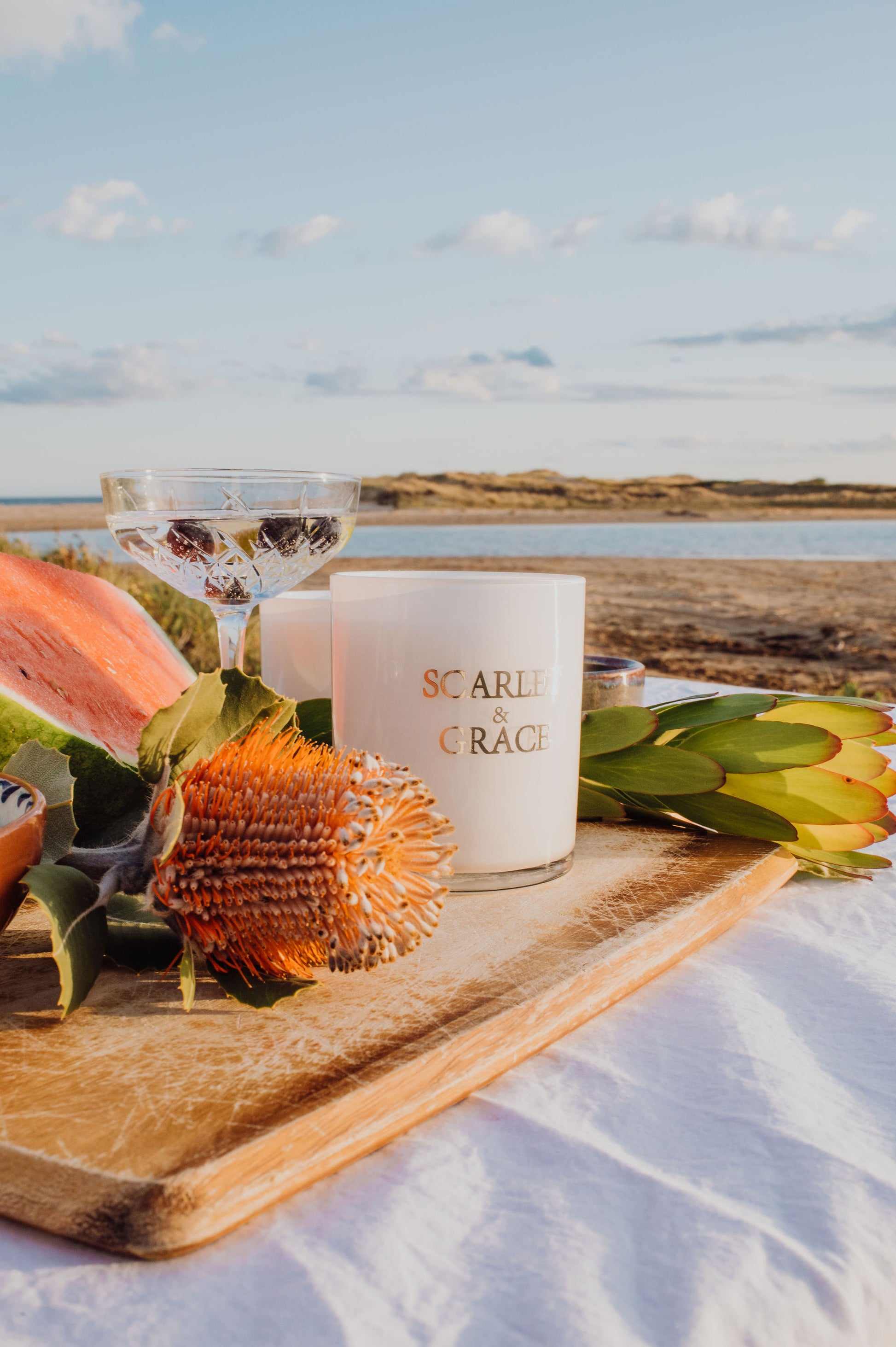 Cable Beach - Sex on the Beach 340gm Soy Wax Candle - Scarlet & Grace