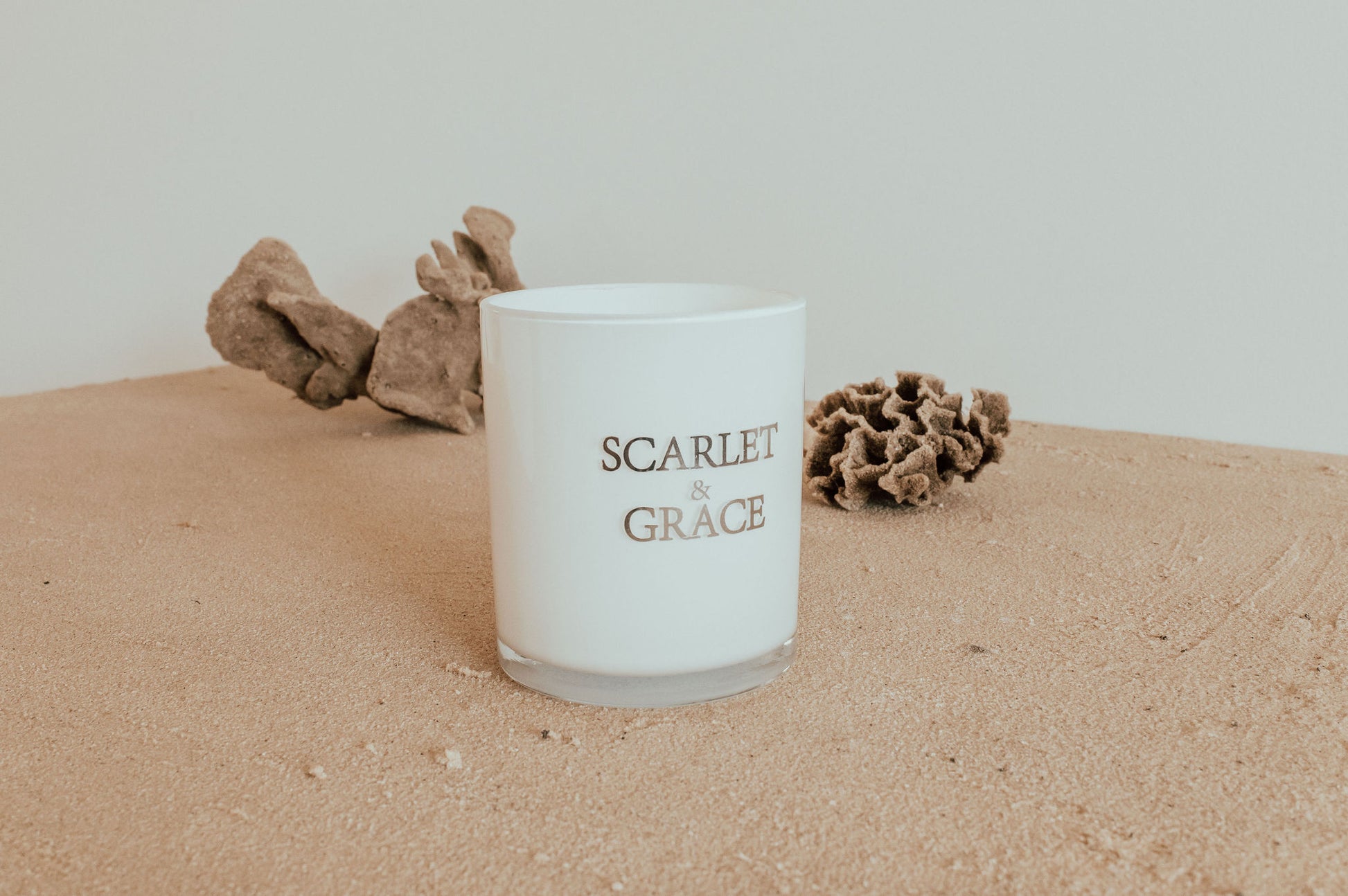 Moseley Beach - Lime, Coconut & Elderflower 340gm Soy Wax Candle - Scarlet & Grace