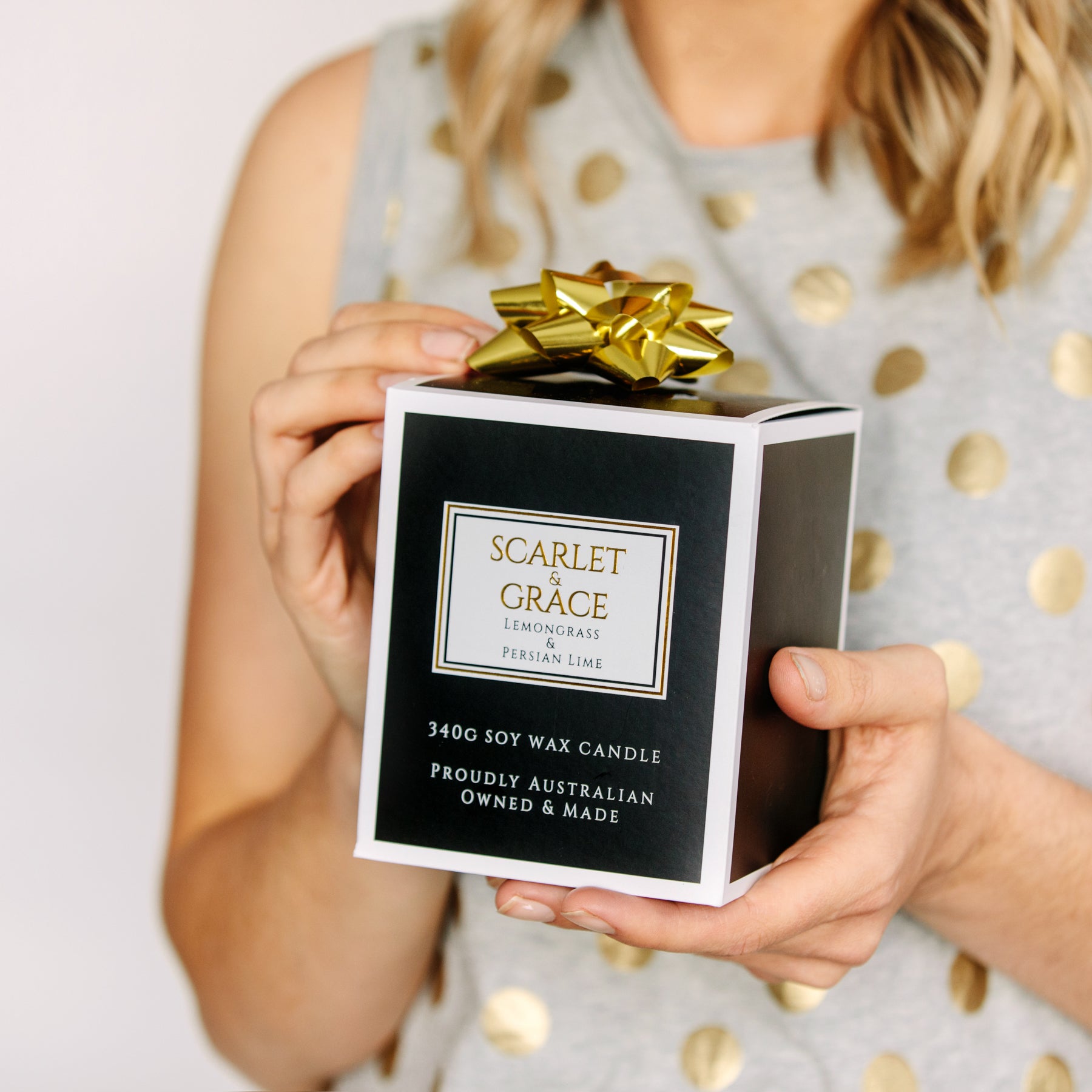 Vanilla Caramel - 340gm Soy Wax Candle - Scarlet & Grace