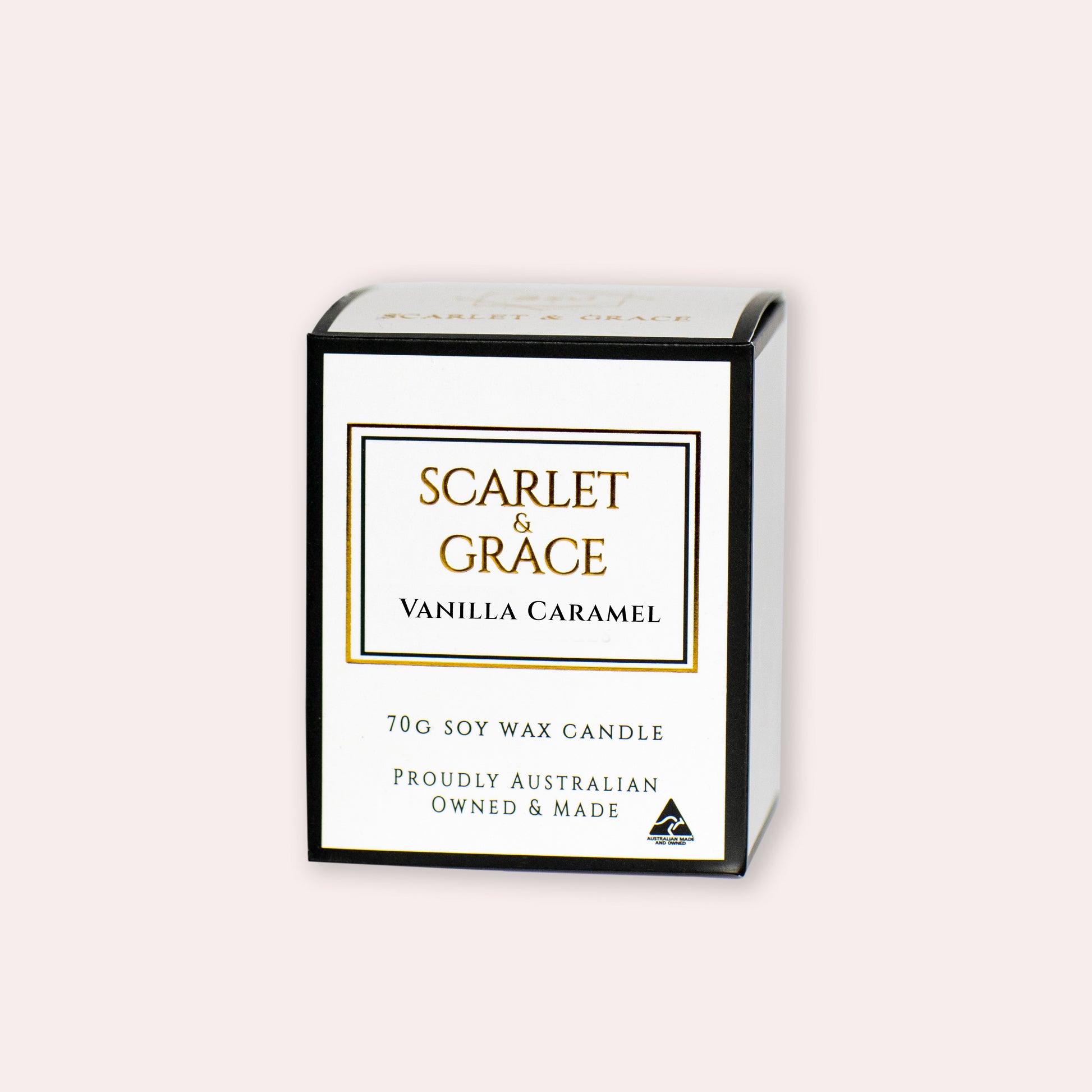 Vanilla Caramel - 70 gram Soy Wax Candle - Scarlet & Grace