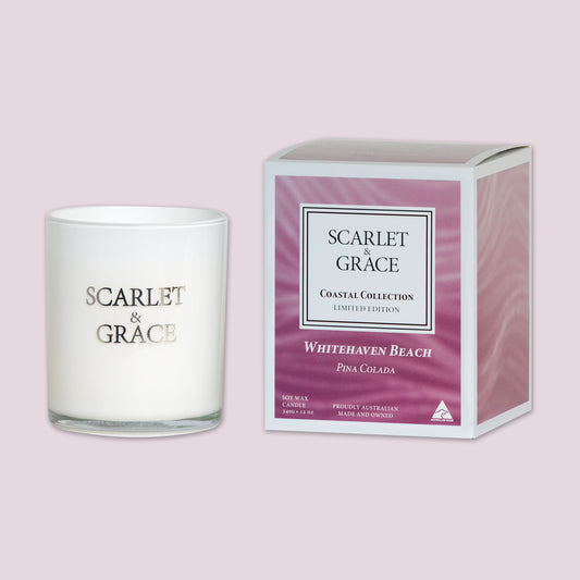 Whitehaven Beach - 340gm Soy Wax Candle - Scarlet & Grace